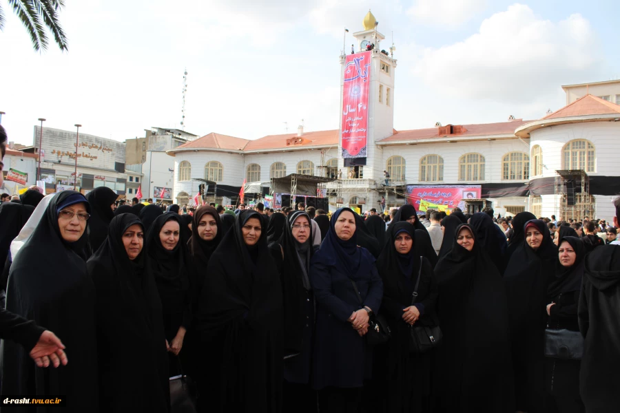 راهپیمایی 13 آبان با حضور ریاست ، کارکنان ، اساتید و دانشجویان آموزشکده دکتر معین رشت  2